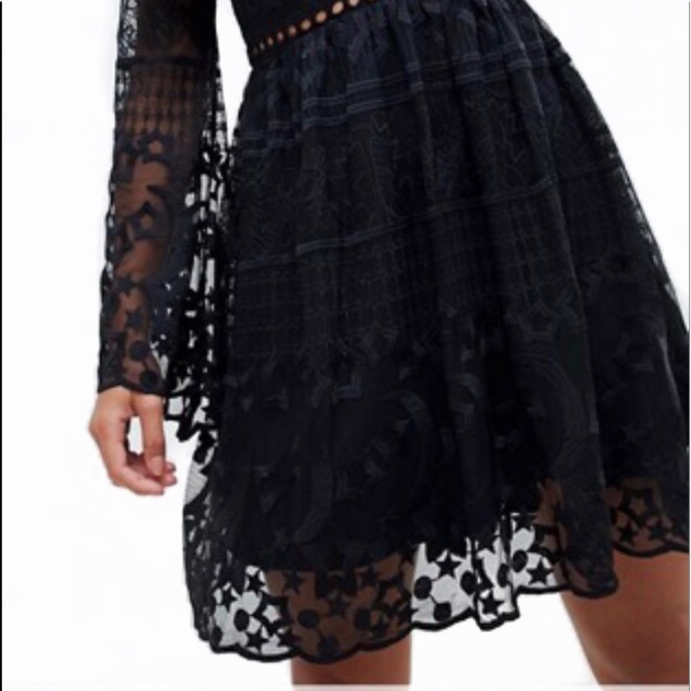 Petite Sz. 2 Black Lace Dress - Picture 7 of 7